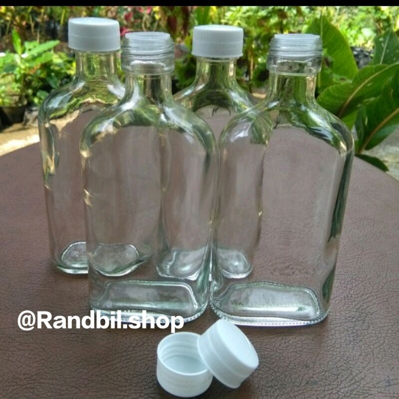 250ml Flat Glass Bottle Shopee Malaysia