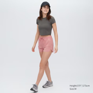 Women AIRism T-Shirt Crop Extra Soft UNIQLO