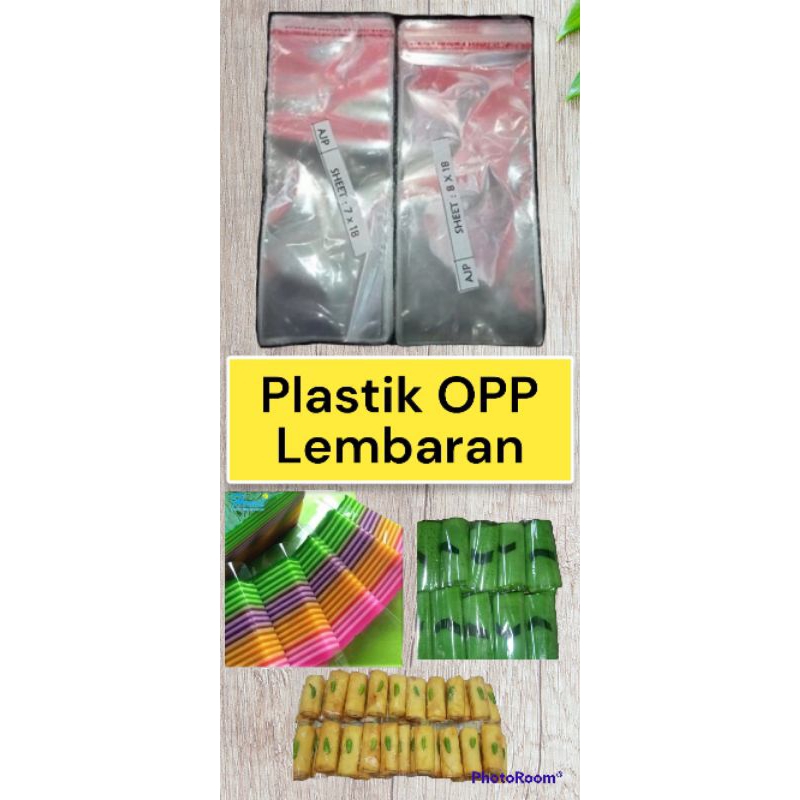 Opp Plastic one sheet one sheet Wet Cake, Lemper,, Layer Cake, Omelet ...