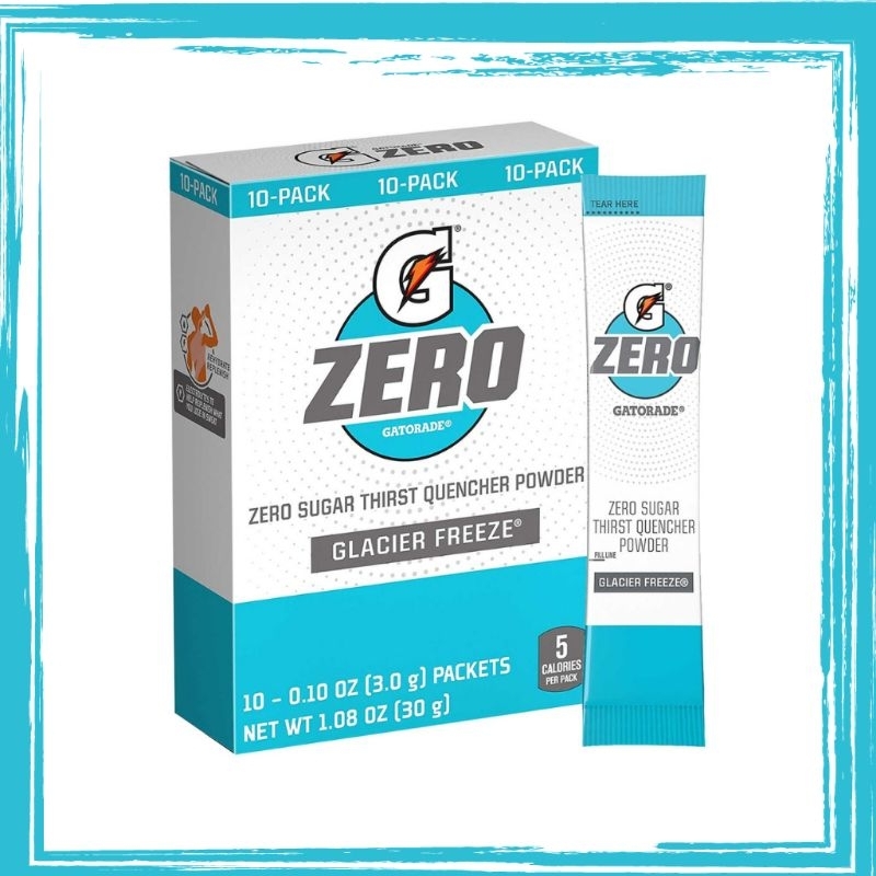 Gatorade G Zero Powder 10 Sachets. Glacier Freeze Shopee Malaysia