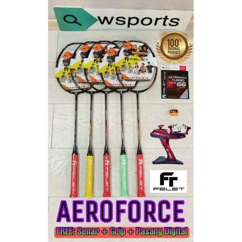 Original Felet AEROFORCE Badminton Racket | Shopee Malaysia