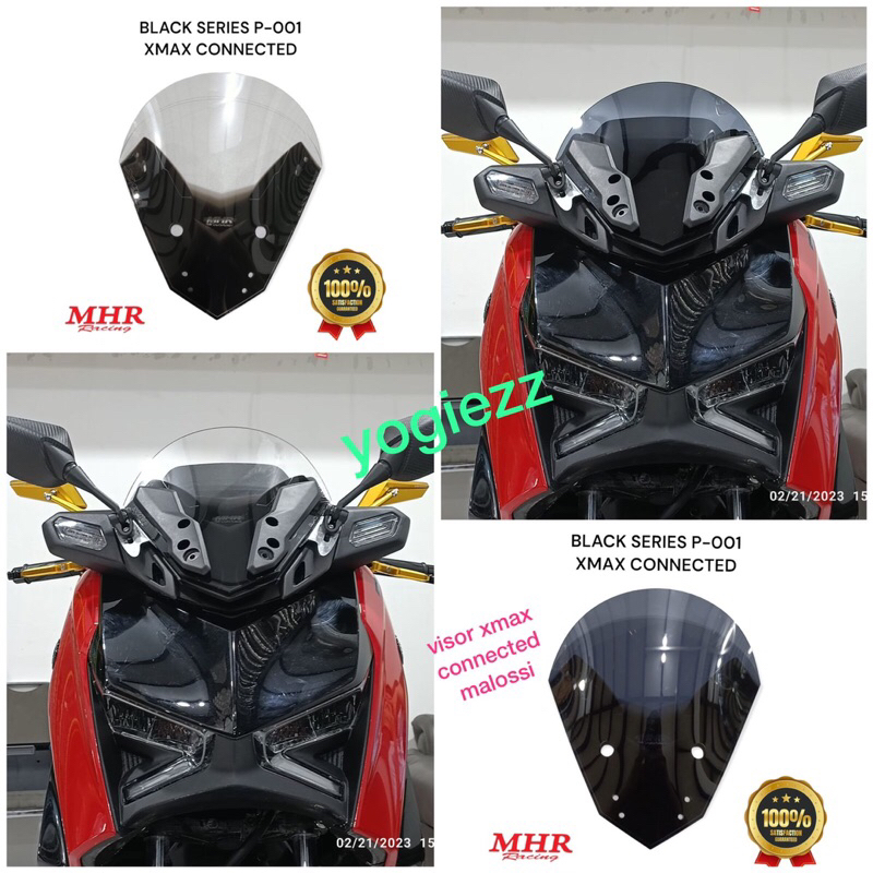 Windshield all new yamaha xmax 250 connected mhr carbon visor xmax ...