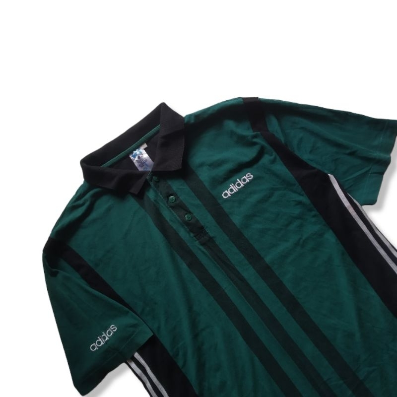 Vintage Adidas Polo Shirt the Brand with the 3 Stripes Shopee Malaysia