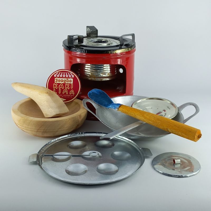Children's Mini Cooking Toy Round Spirtus Stove Cobek Set | Shopee Malaysia