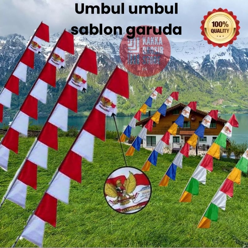 GARUDA Fill 20 Colorful flags eagle flags 8 boxes | Shopee Malaysia