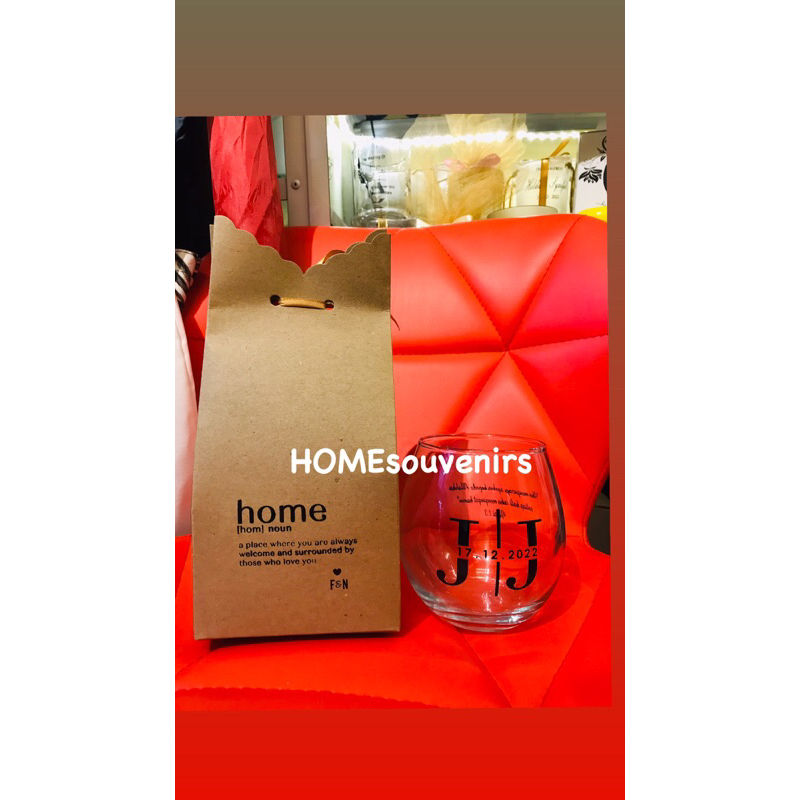 Tuscany Glass Souvenir+papercraft Pack Shopee Malaysia