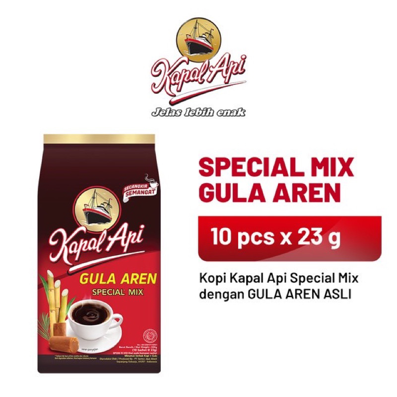 Kapal API Special Mix Palm Sugar 1 Pack (10 x 23 gr) | Shopee Malaysia