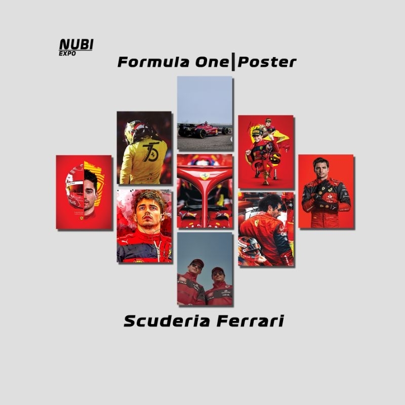 Hiasan Dinding Scuderia Ferrari F1 A4 Wall Decoration Poster Wall