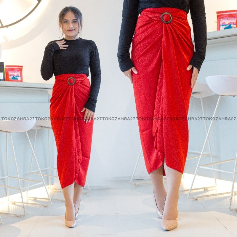 Pleated viscose Skirt