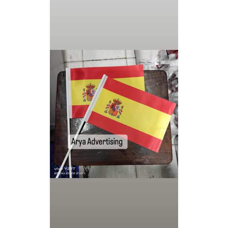 Spanish stick Flag Hand Flag Shopee Malaysia