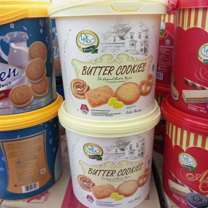Biscuits Bucket 350gr/eid Cake/BUTTER COOKIES DENEX Shopee Malaysia