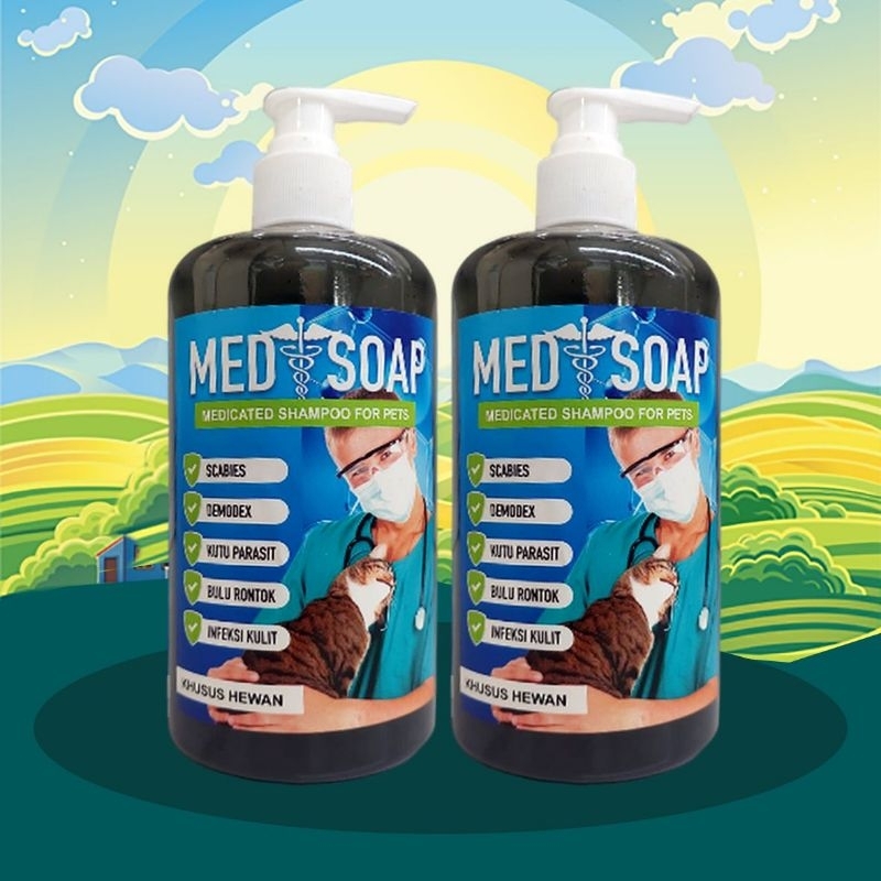 Medi SOAP Charcoal Shampoo For Cats, Dogs, Rabbits, Sensitive Skin