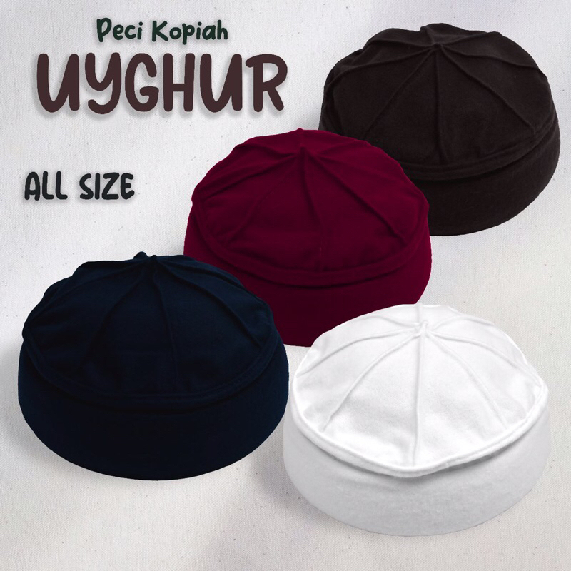Uyghur Skullcap Caps Quality Adult Men's Prayer Caps Shopee Malaysia