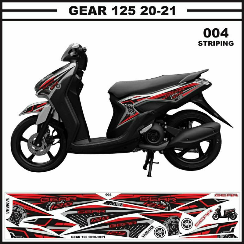 Yamaha gear 125 Striping, gear fi stickers, gear fi variations, mio ...