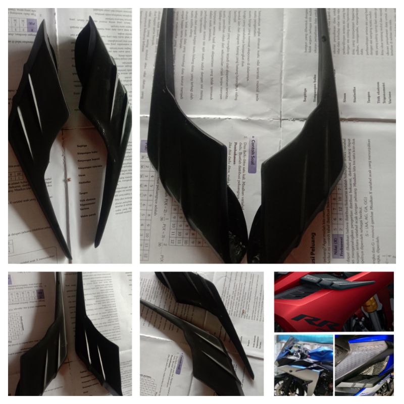 Wingglet Side,aerofin unibersal R15v3,R25 Old,Cbr250rr,cbr k45r