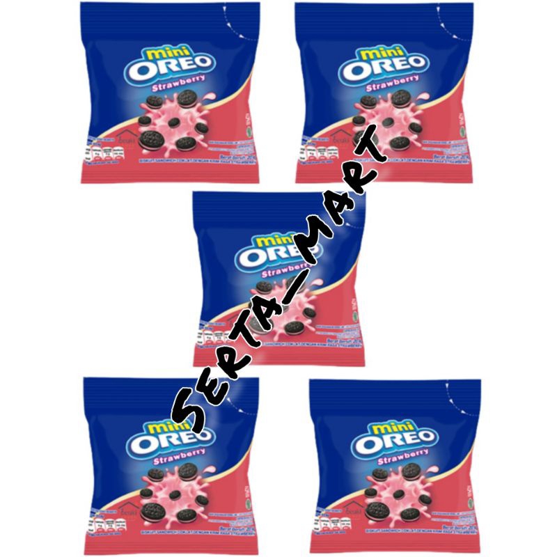 Mini Oreo Biscuit Strawberry 20gr Biscuit Mini Oreo Sachet Shopee