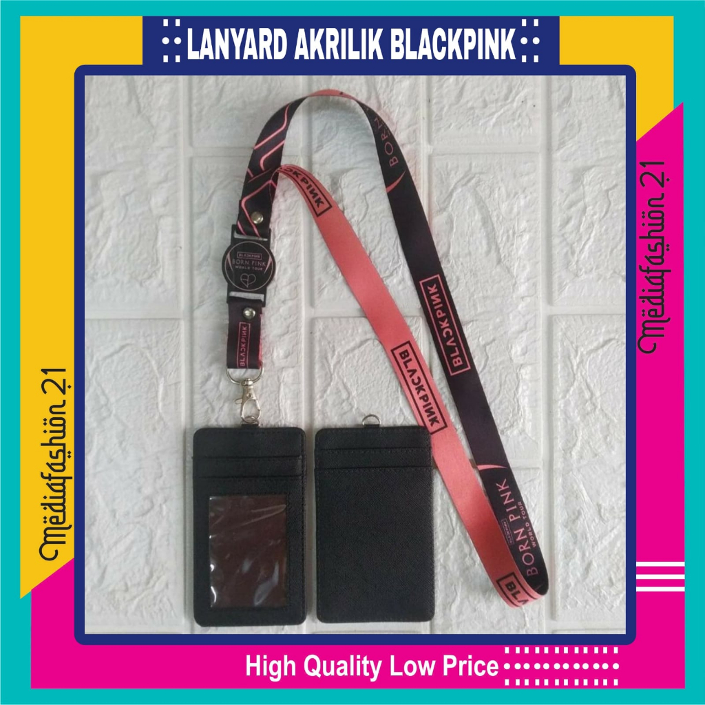 GANTUNGAN Lanyard/tali Hanger ID Card BLACKPINK/Born Pink - Free Strap ...