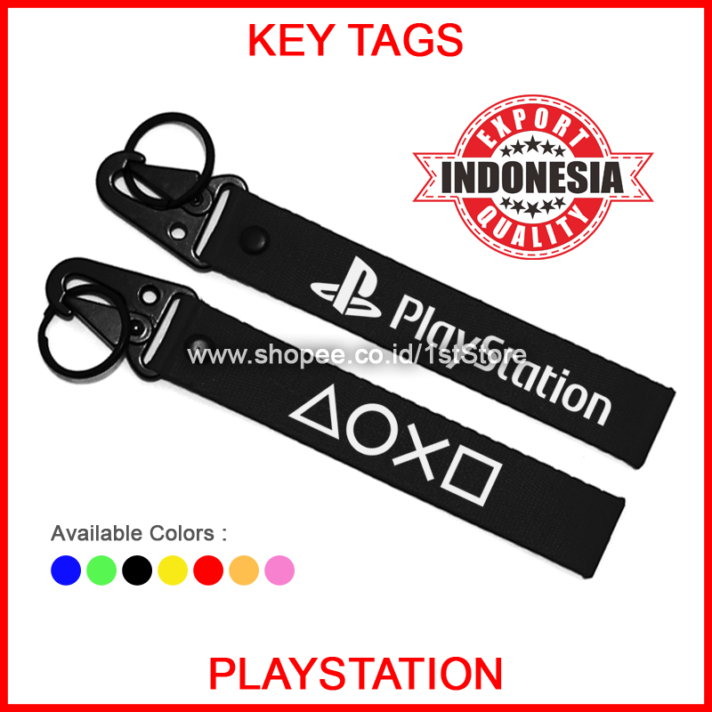 SONY PLAY STATION GANTUNGAN PLAYSTATION PREMIUM KEYCHAIN LOGO KEYCHAIN ...