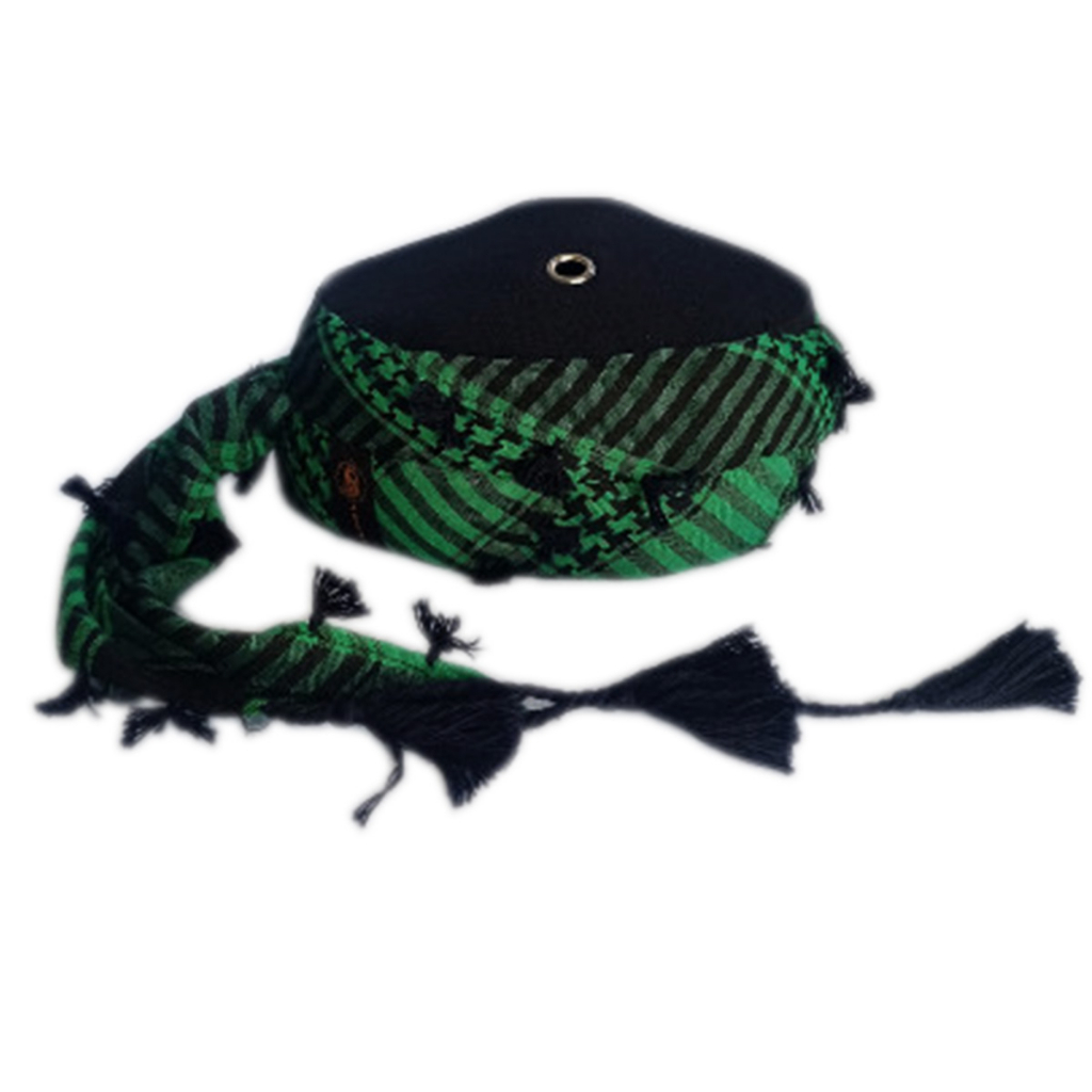 HIJAU Turban Caps Permanent Imamate Caps Folding Caps Palestine Turban
