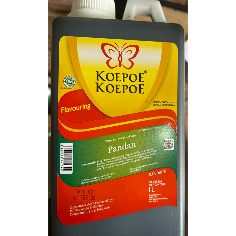 1 liter pandan Paste/1 liter pandan koepoe Paste Shopee Malaysia