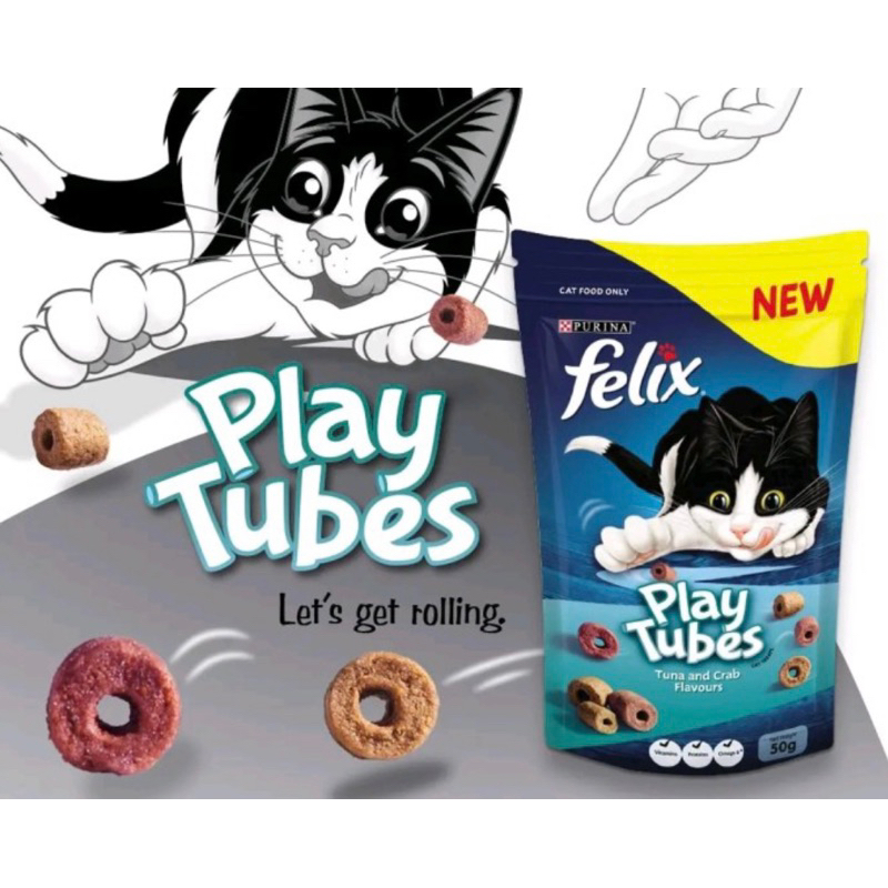 Purina Felix Play Tubes Tuna And Crab 50gr Shopee Malaysia