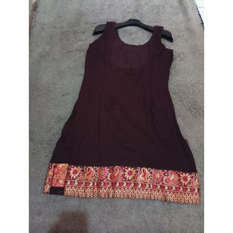 Single Indian Kurti Sleeveless Indian Dress/Pakistani Kurti Shopee Malaysia