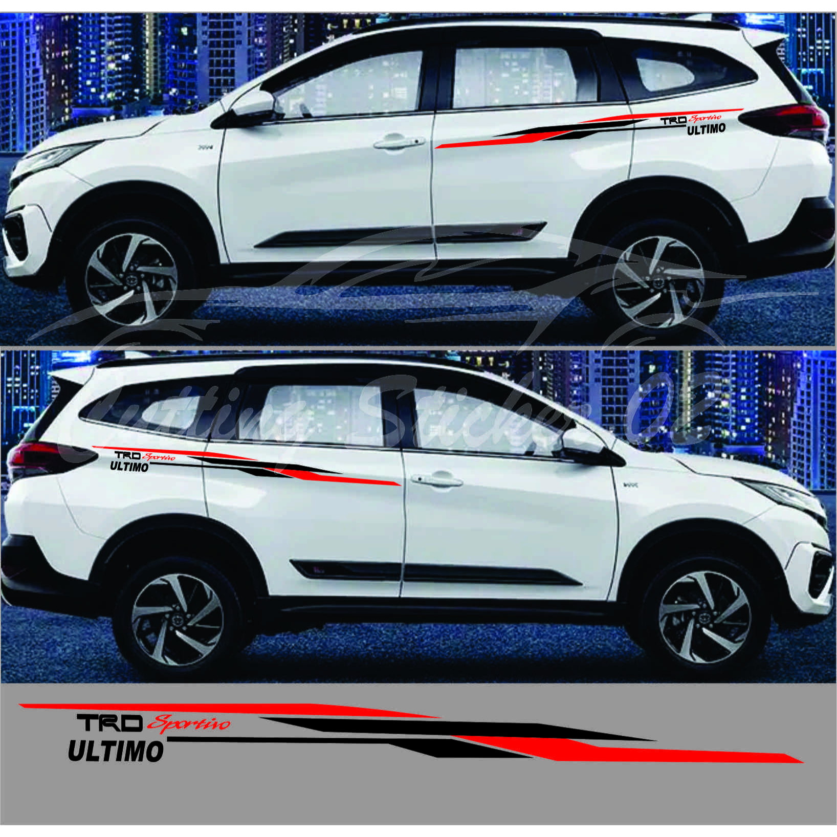 Toyota rush trd sportivo Car sticker toyota rush 20172023 Car sticker