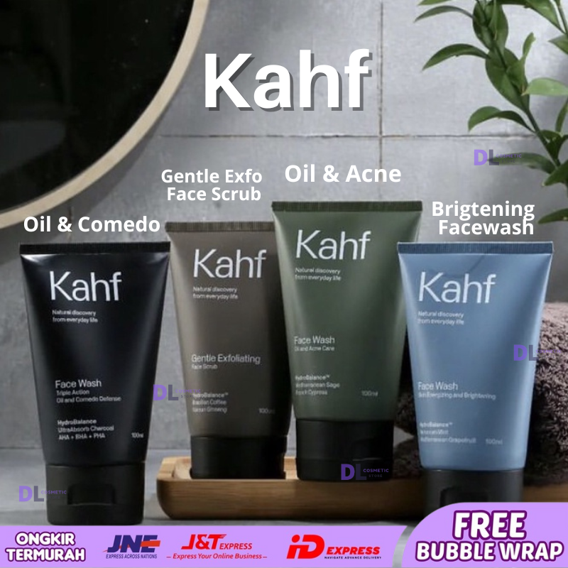 Kahf Face Wash Men [Direct Send] Men's Facial Soap 100ml Skin