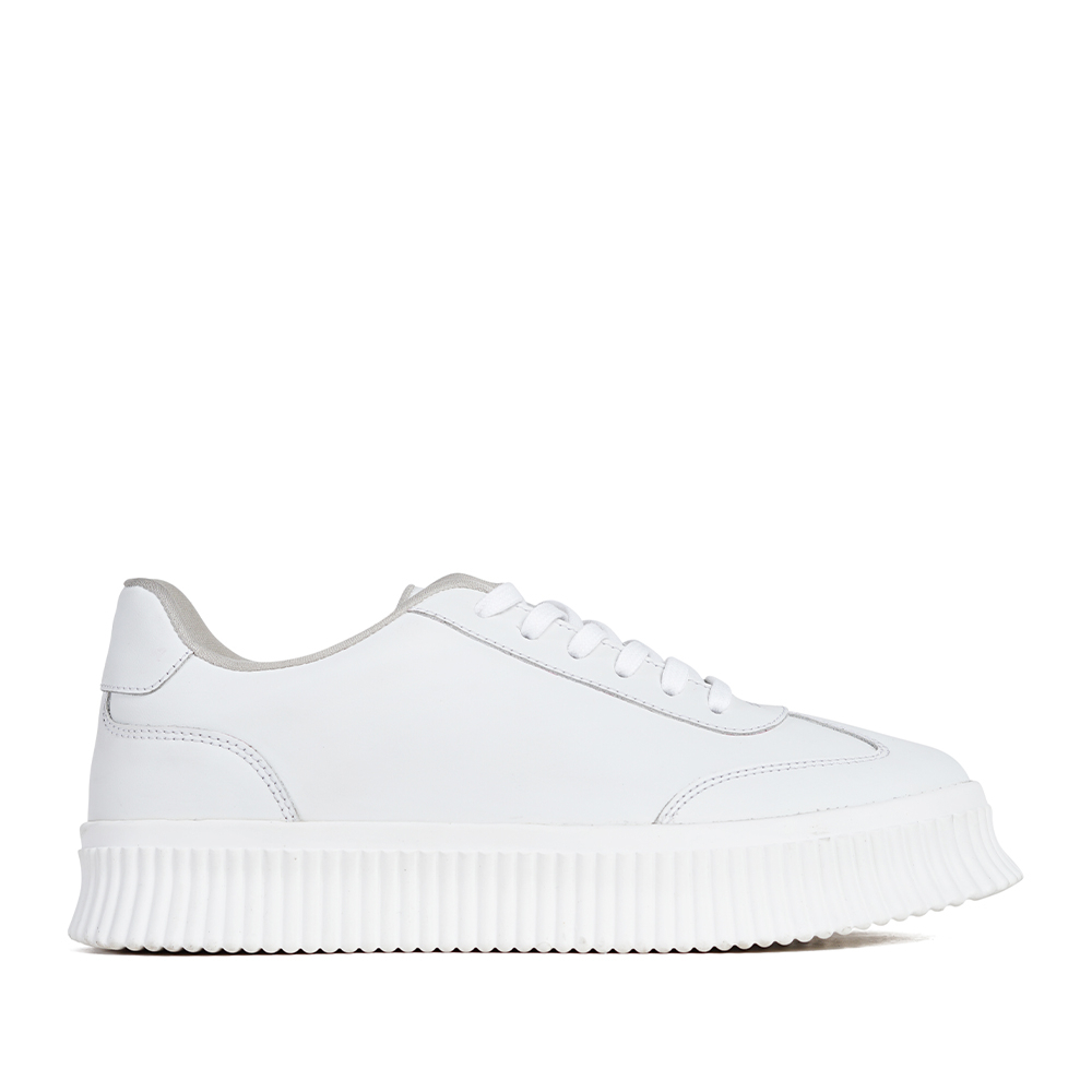 PUTIH Prabu - Dannis All White Leather Shoes Sneakers Women/White Women ...