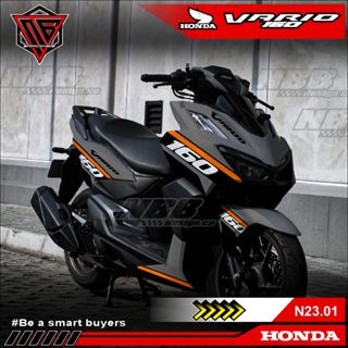 Decal Sticker Honda Vario 160 2022 Fullbody Fullblock Motif Simple ...