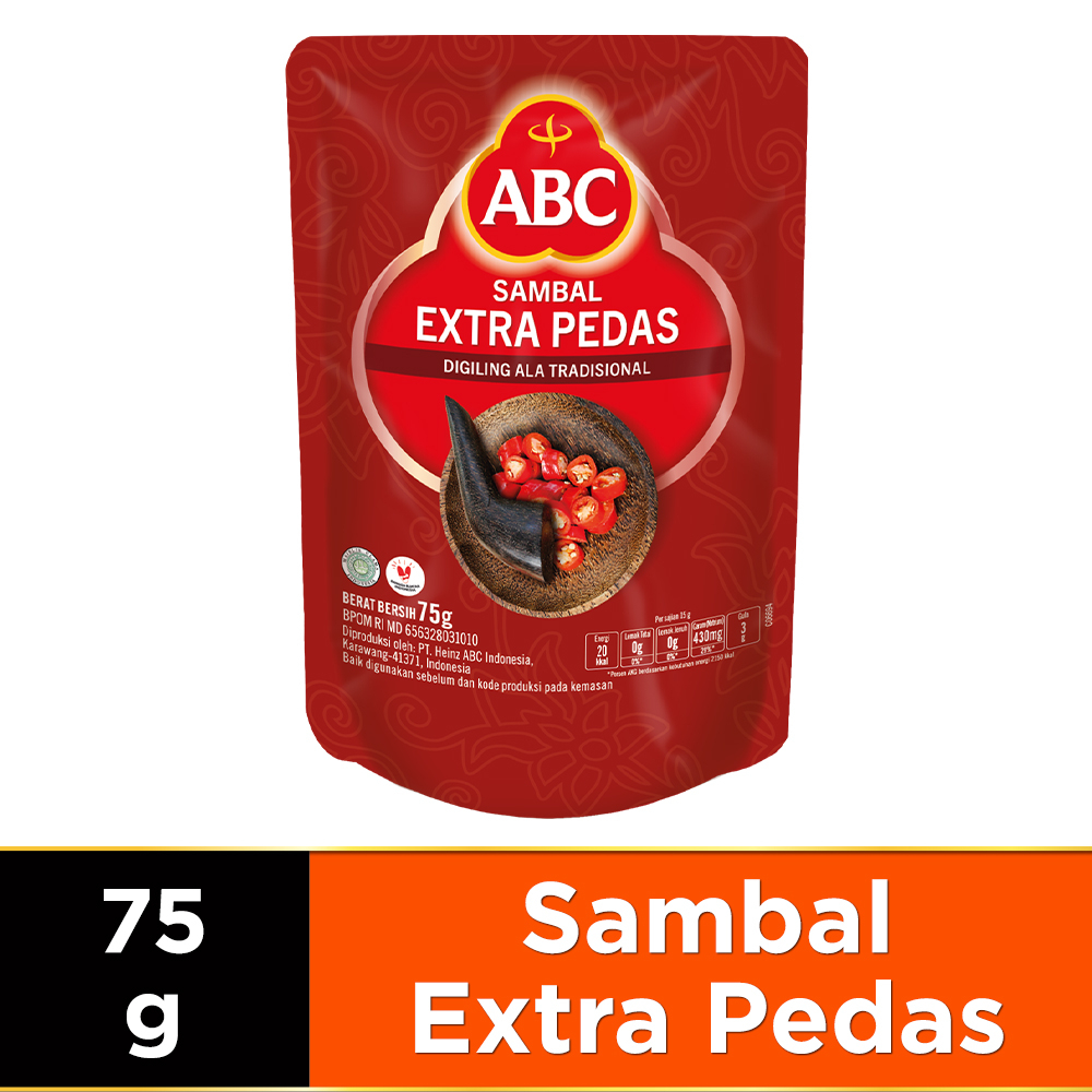 Abc EXTRA SPICY Chili Sauce Pouch 75gr / ABC Sauce MIni Refill ...