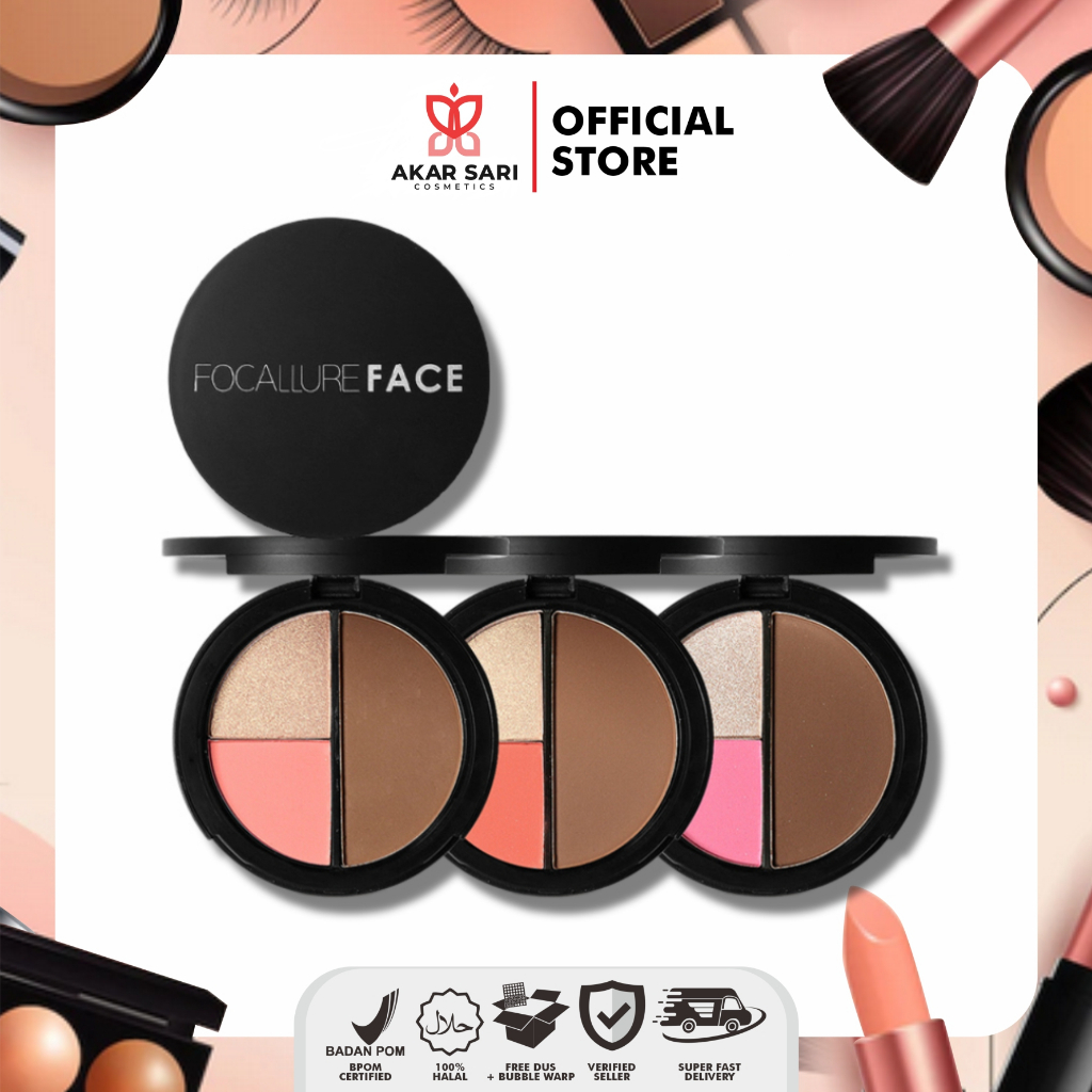 Focallure BLUSH HIGHLIGHT CONTOUR FA20 Shopee Malaysia
