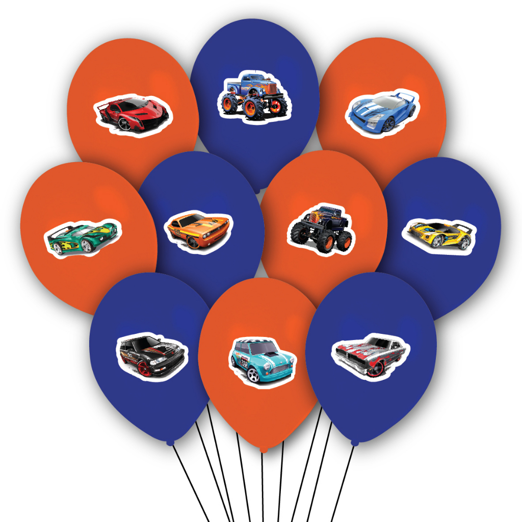 Hot WHEELS Balloons BIRTHDAY Decorations HAPPY BIRTHDAY Party