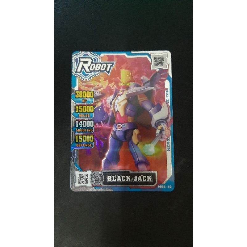 Original Hero Of Robots Card (black Jack) 