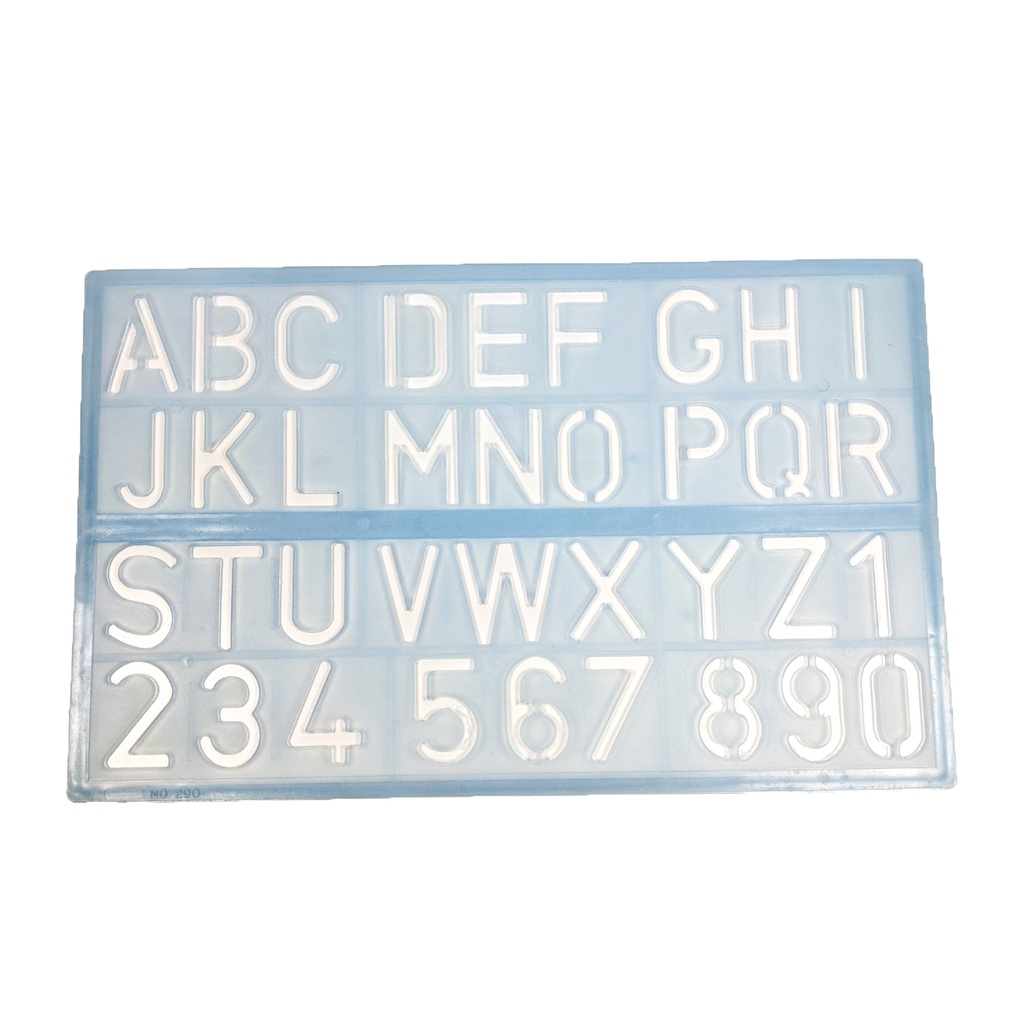 BUTTERFLY NUMBER LETTER SCREEN PRINTING MAL RULER / LETTER SHAPED RULER ...
