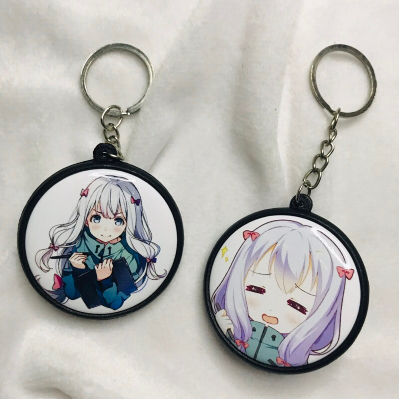 GANTUNGAN Izumi Sagiri Chibi Keychain anime Eromanga Sensei ganci Pin ...