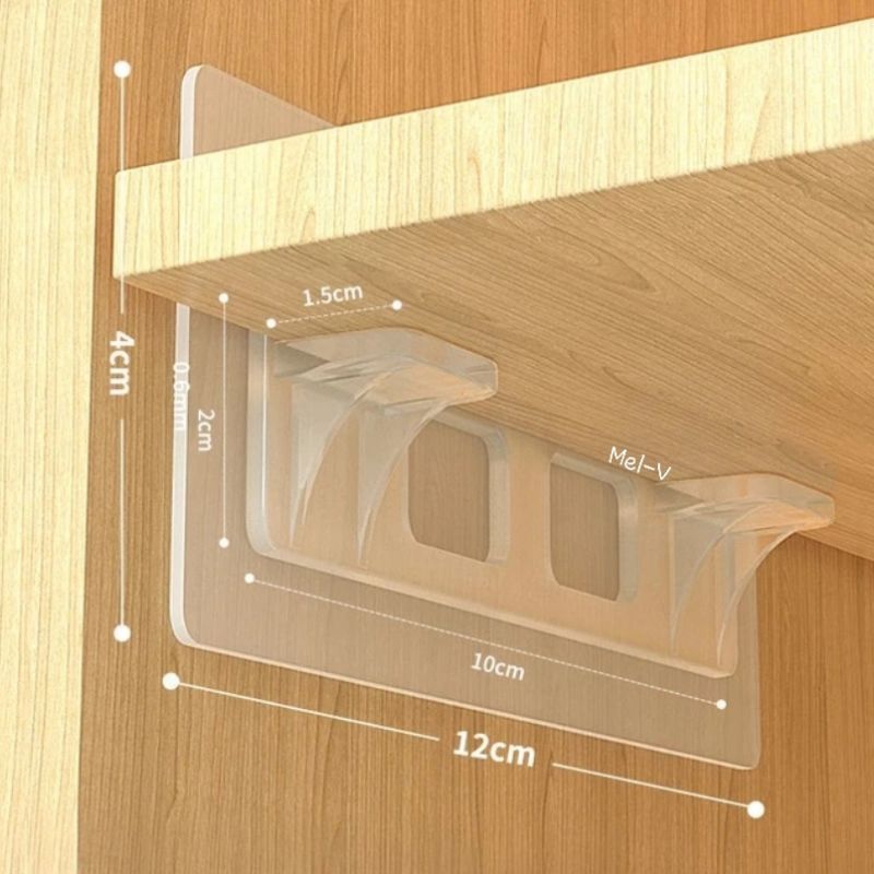 SIKU Double elbow sticker, transparent double elbow drawer divider, 2 ...