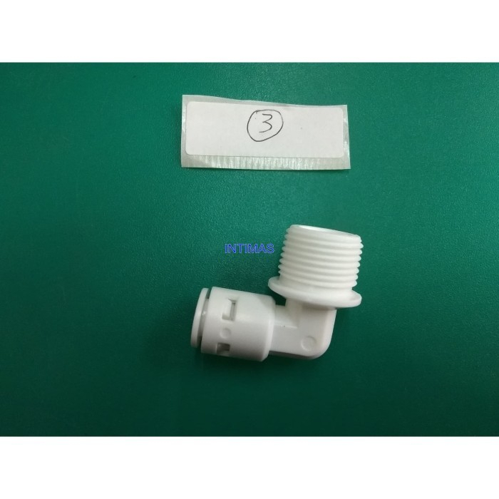 Ro Fittings RO Pump Elbow Drat 3/8" 1/4" Hose Quick Connect