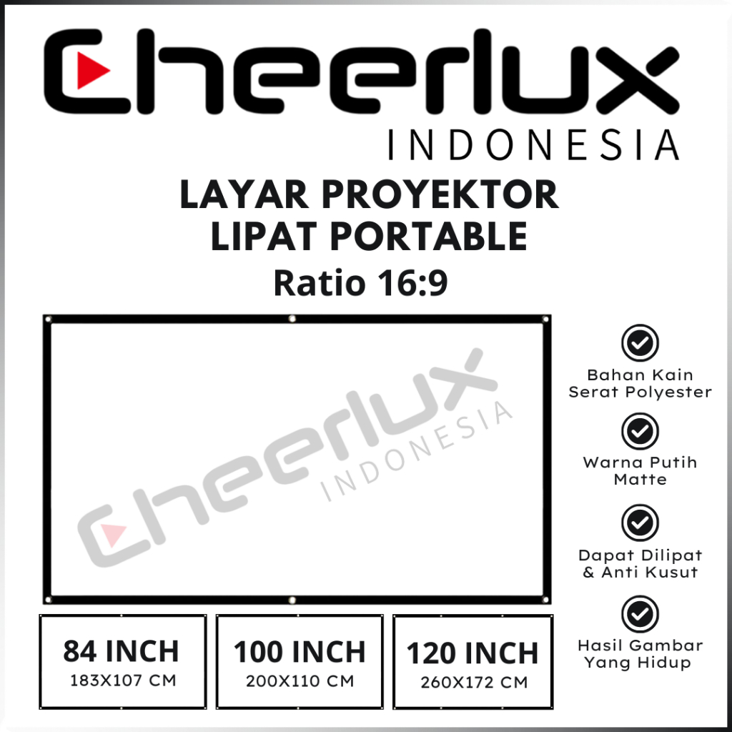 LAYAR Projector SCREEN 16:9 | Projector SCREEN | Projector Screen ...