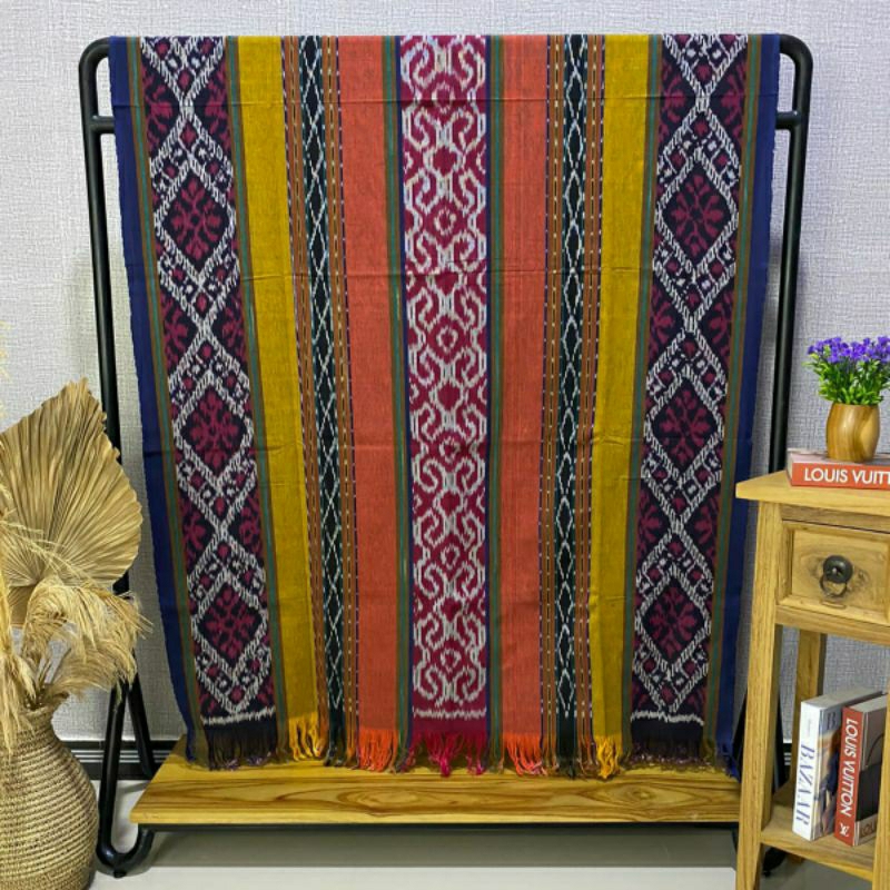 Blanket Woven Fabric/Toraja Ethnic Woven Fabric Ethnic Weaving Lombok