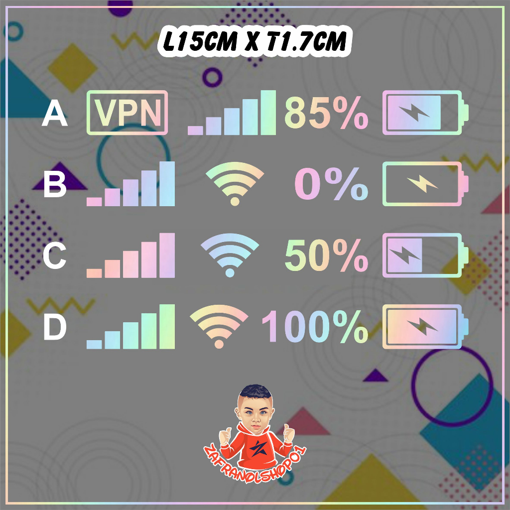 Viral Signal Sticker For Body, Car Glass, Motorcycle, Laptop | Shopee ...