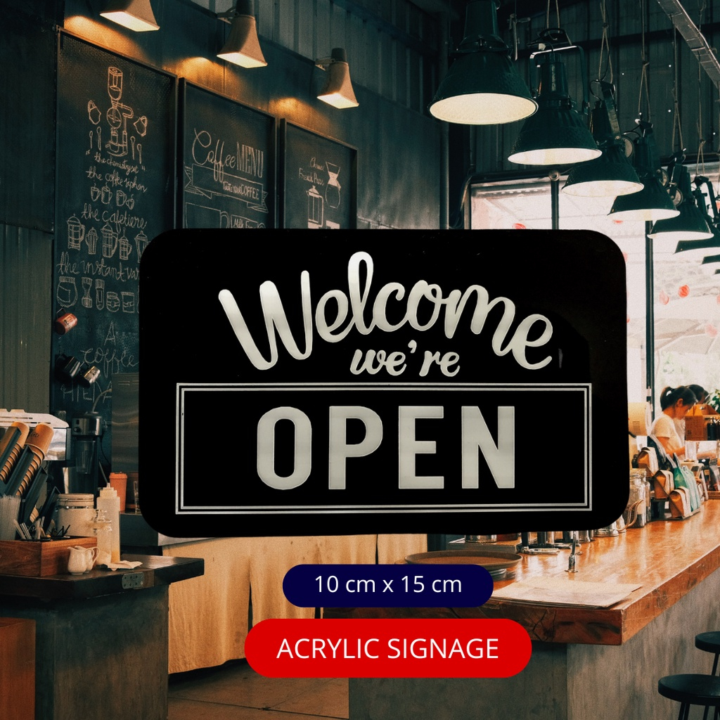 Sign Open Close Signage Acrylic Open Close Shopee Malaysia