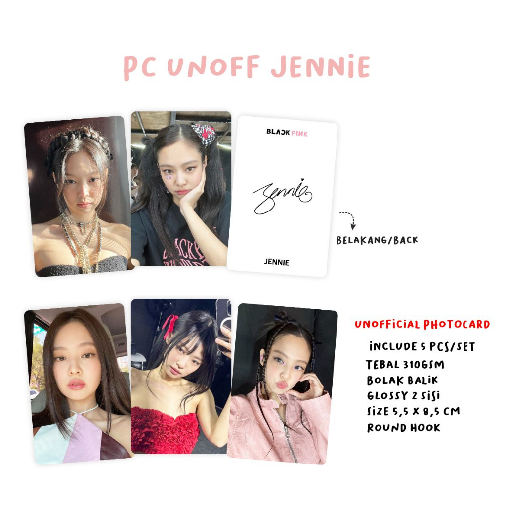 [2-Sided] Blackpink Selca Unofficial Photocard | Shopee Malaysia