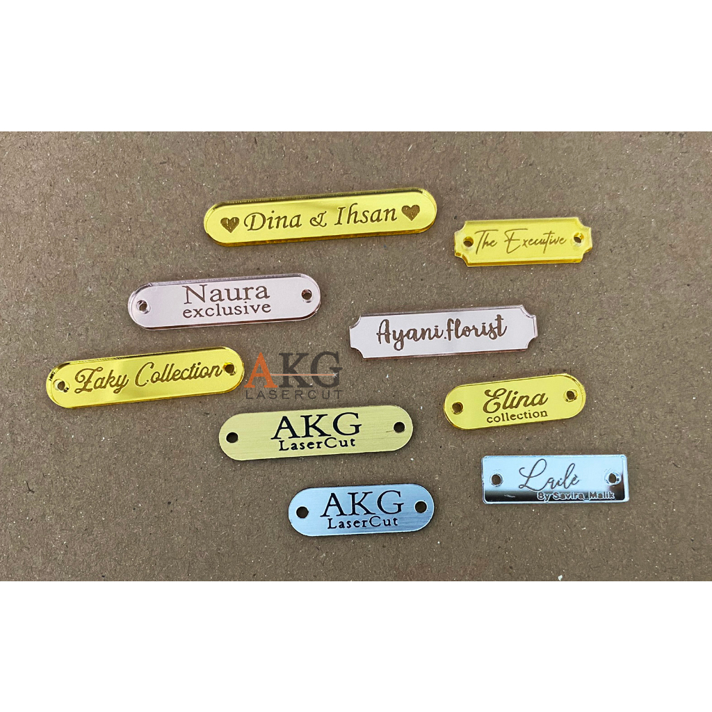 MINIMAL Minimum ORDER 50PCS | Custom Acrylic Labels Custom Labels Hijab ...