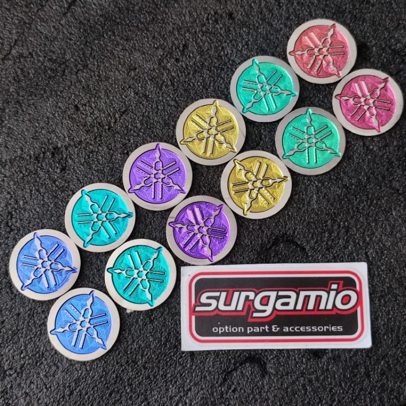 Yamaha titanium logo, mio titan vietnam shield logo | Shopee Malaysia