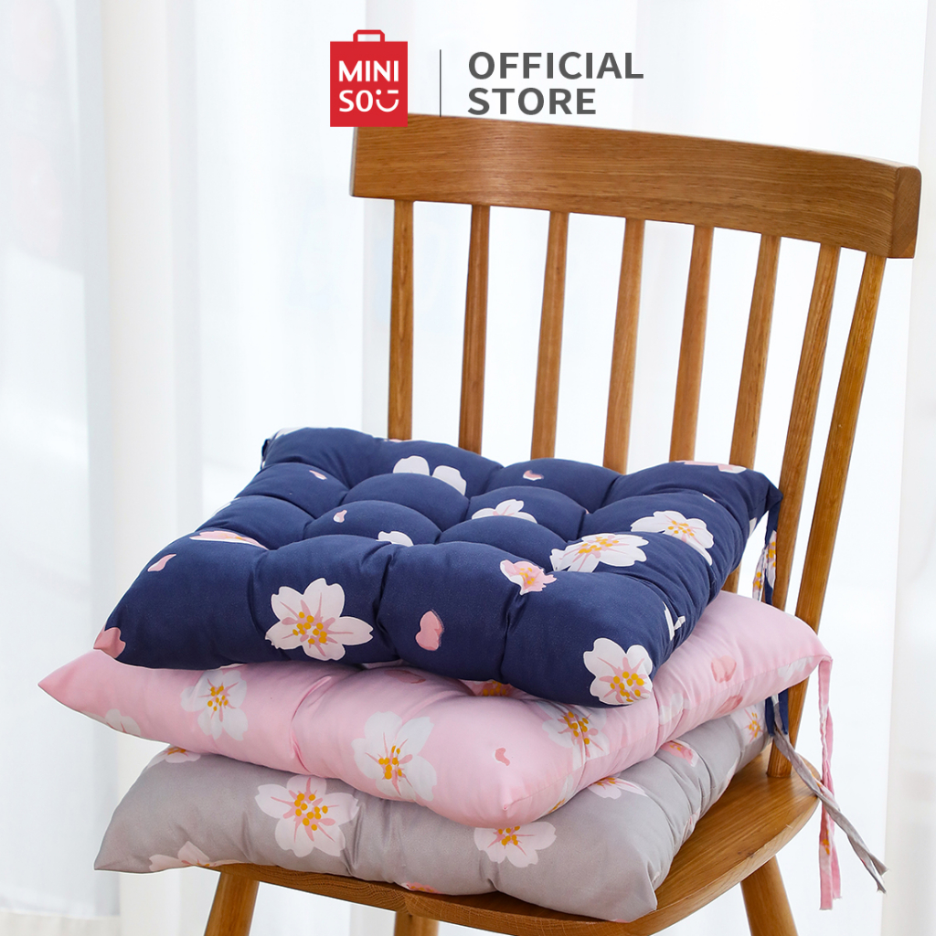 Miniso Seat Cushion Sofa Chair Cute Aesthetic Seat Mat 40*40 Shopee