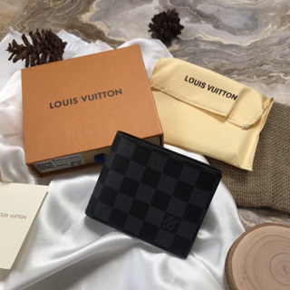 Louis Vuitton Vintage Black Damier Graphite Brazza Wallet, Best Price and  Reviews