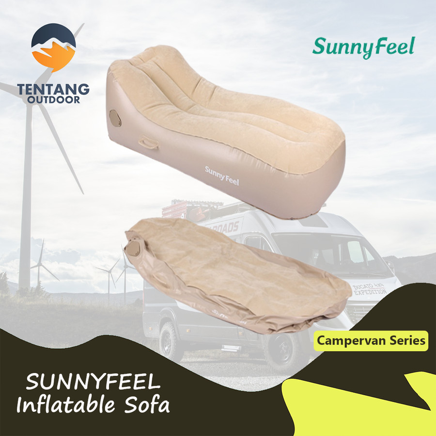 Sunnyfeel Inflatable Wind Sofa Camping Sofa Portable Air Bed Family