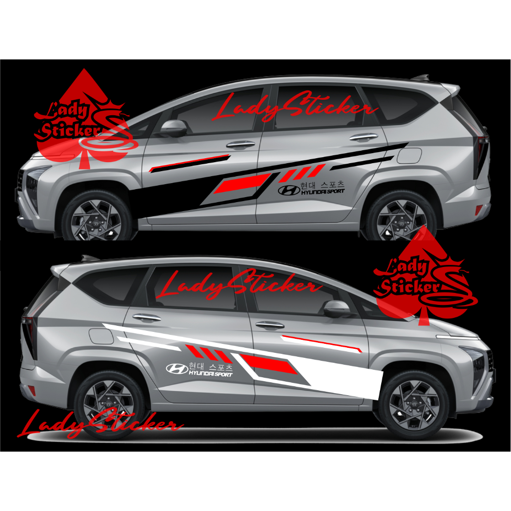 Striping sticker Car sticker hyundai stargazer sticker Car stargazer ...