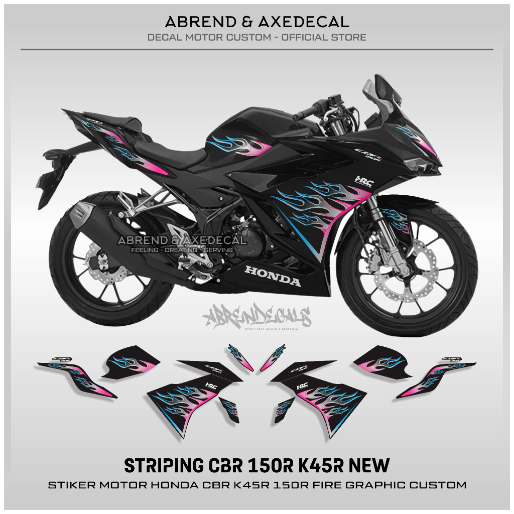 Striping CBR 150 R K45R API RAINBOW HONDA CBR 150R K45R